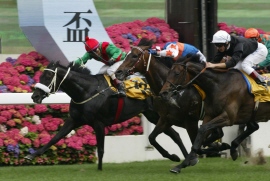 Irridescence defeating Champion Ouija Board in Hong Kong G1 Race